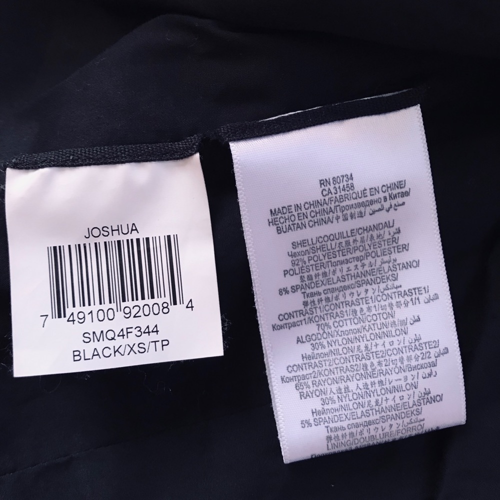BCBG Maxazria Joshua Moto crop jacket black XS - Picture 5 of 6
